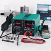 YIHUA 853D 2A 3 in 1 Digital Welding Machines Hot Air Gun Solder Iron Repair Soldering Station BGA Rework Heat Gun Desoldering 2
