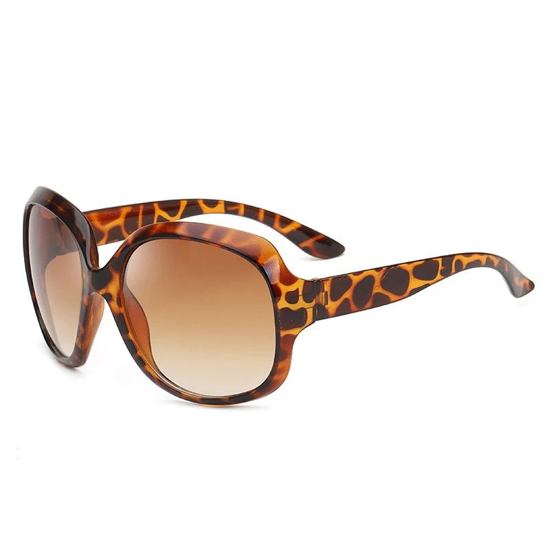 Luxury Oversized Women's Vintage Black Sunglasses with UV Protection