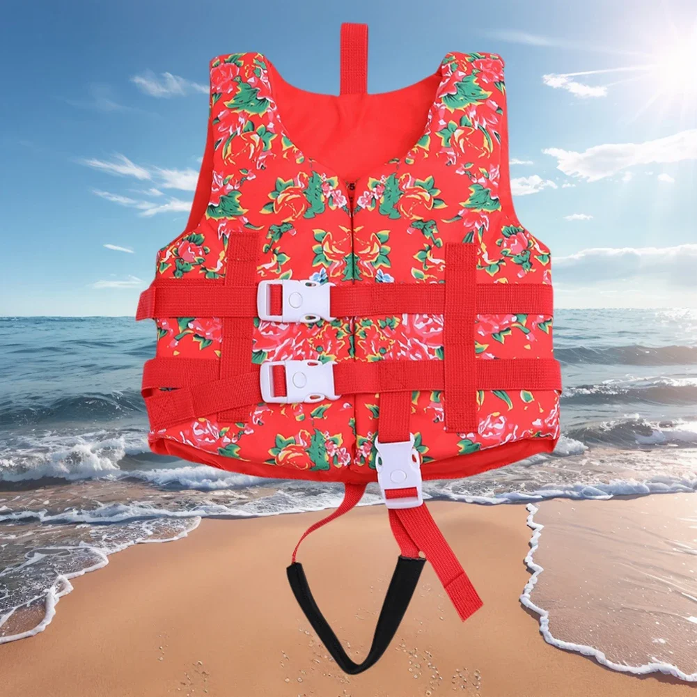 Water Sports Life Vest with Safe Lock & Zipper Safety Life Jacket Wear Resist Floating Power Jacket Swimming Pool Accessories