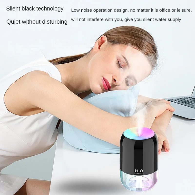 

Car Humidifier USB New Humidifier Household Bedroom Fog Car Desktop Large Capacity Ambience Light Humidifier