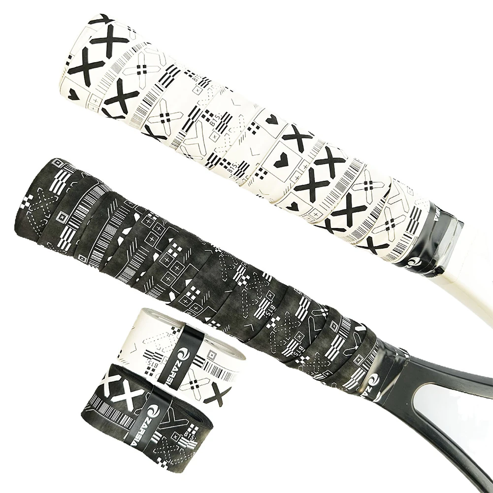 1Pc 110*3CM 2024 New Matte Printing Tennis Racket Overgrips Badminton Sweatband Anti-Slip Dry Fishing rode Grips Squash Racket