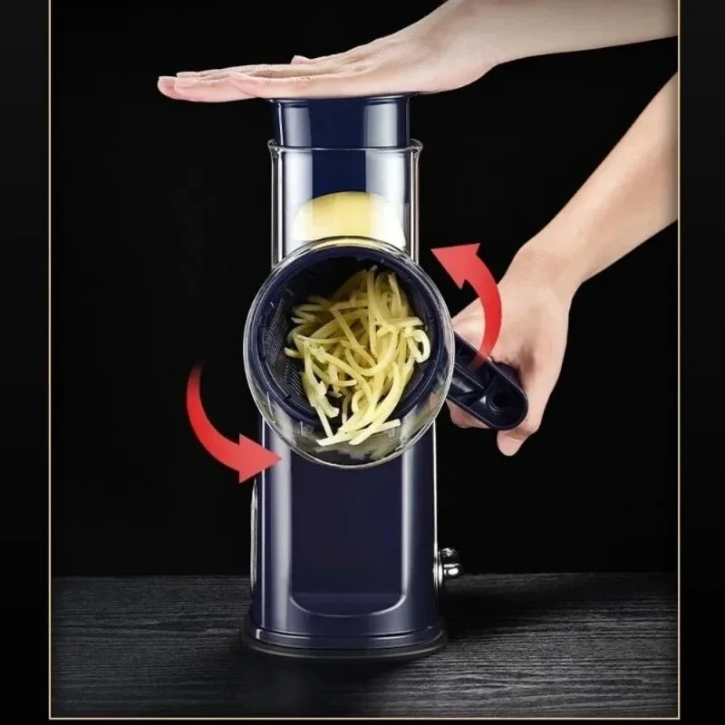 Multifunctional Manual Rotary Kitchen Grater and Food Chopper