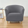Water Repellent Club Chair Cover Stretch Tub Chair Slipcover Solid Color Sofa Cover Couch Covers Study Bar Counter Living Room 3