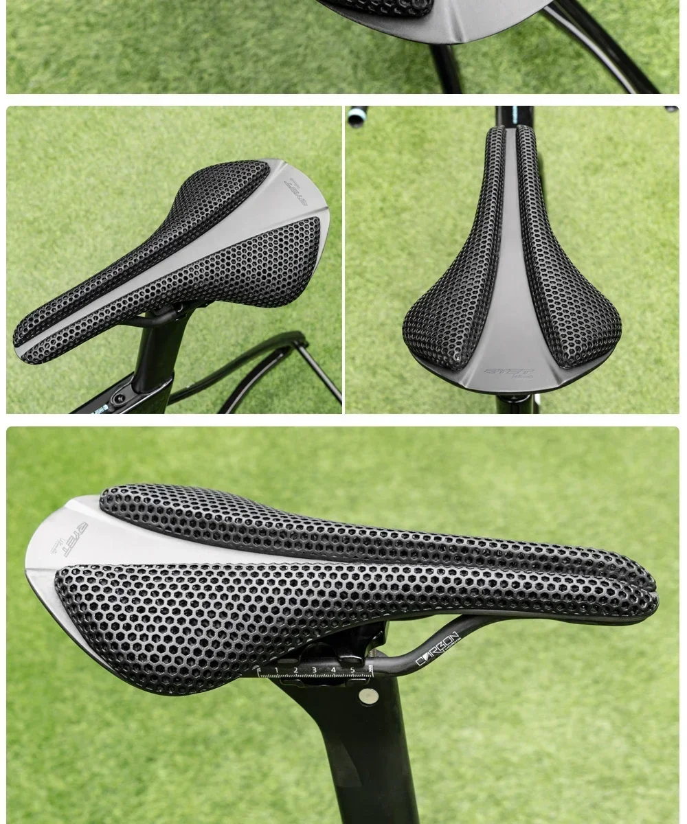 RYET Carbon 3D Gedruckt Sattel Ultraleicht 185g 7*9 Fahrrad Sattel Fahrrad Sitz Triathlon Straße MTB Berg Kies radfahren Teile – Detail 19