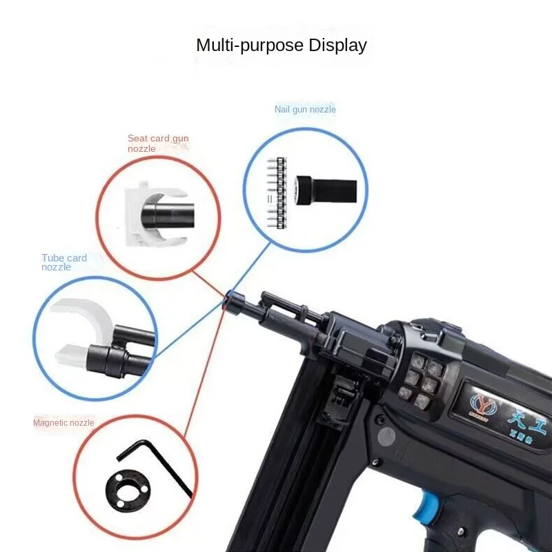 NEW Multi-Function Gas Air Nail Gun Electric Hydroelectric Window Continuous Nail Gun Nozzle Barrel Accessories