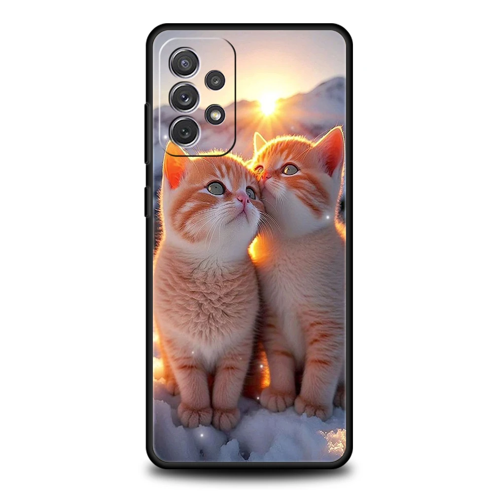 Adorable Kiss Cat Kitten Soft Shell Phone Case