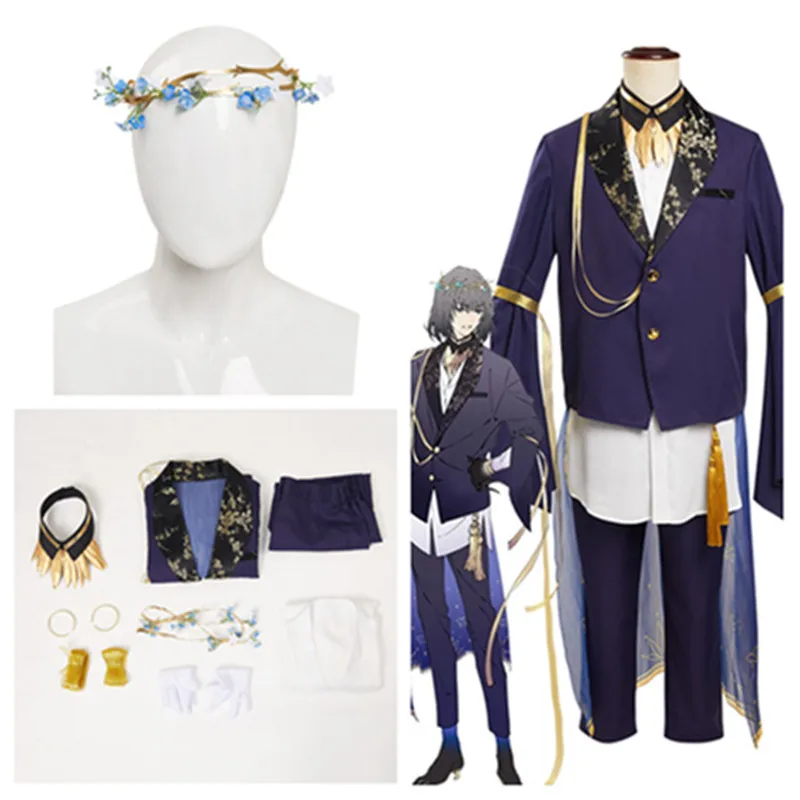 

Fate/Grand Order FGO -Oberon Cosplay Costume Uniform Coat Pants Headband Outfits Halloween Carnival Suit