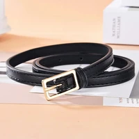 Women's Belt Minimalist Trendy Thin Belt High End Authentic Casual Versatile Needle Button Belt with Skirts Jeans Lady Belts New - Image 4