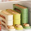 3 Layers Fridge Egg Storage Box Automatic Rolling Eggs Holder Rack Ladder Style Refrigerator Eggs Dispenser Egg Organizer Holder 1