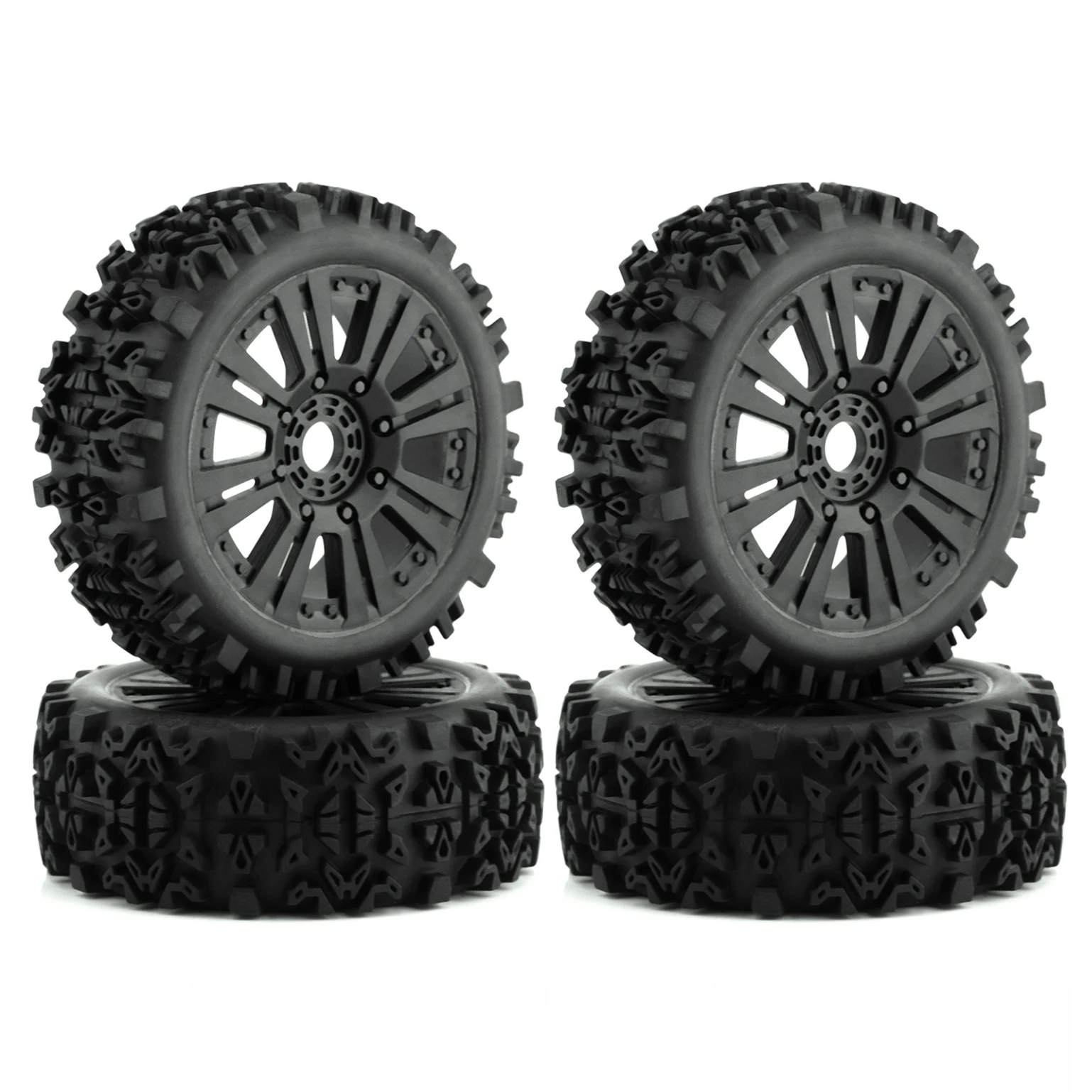 

4pcs 120mm 1/8 RC Off-Road Buggy Wheels Tire 17mm Hex for ARRMA Typhon Talion Traxxas Redcat Team Losi Kyosho HPI HSP VRX RC Car