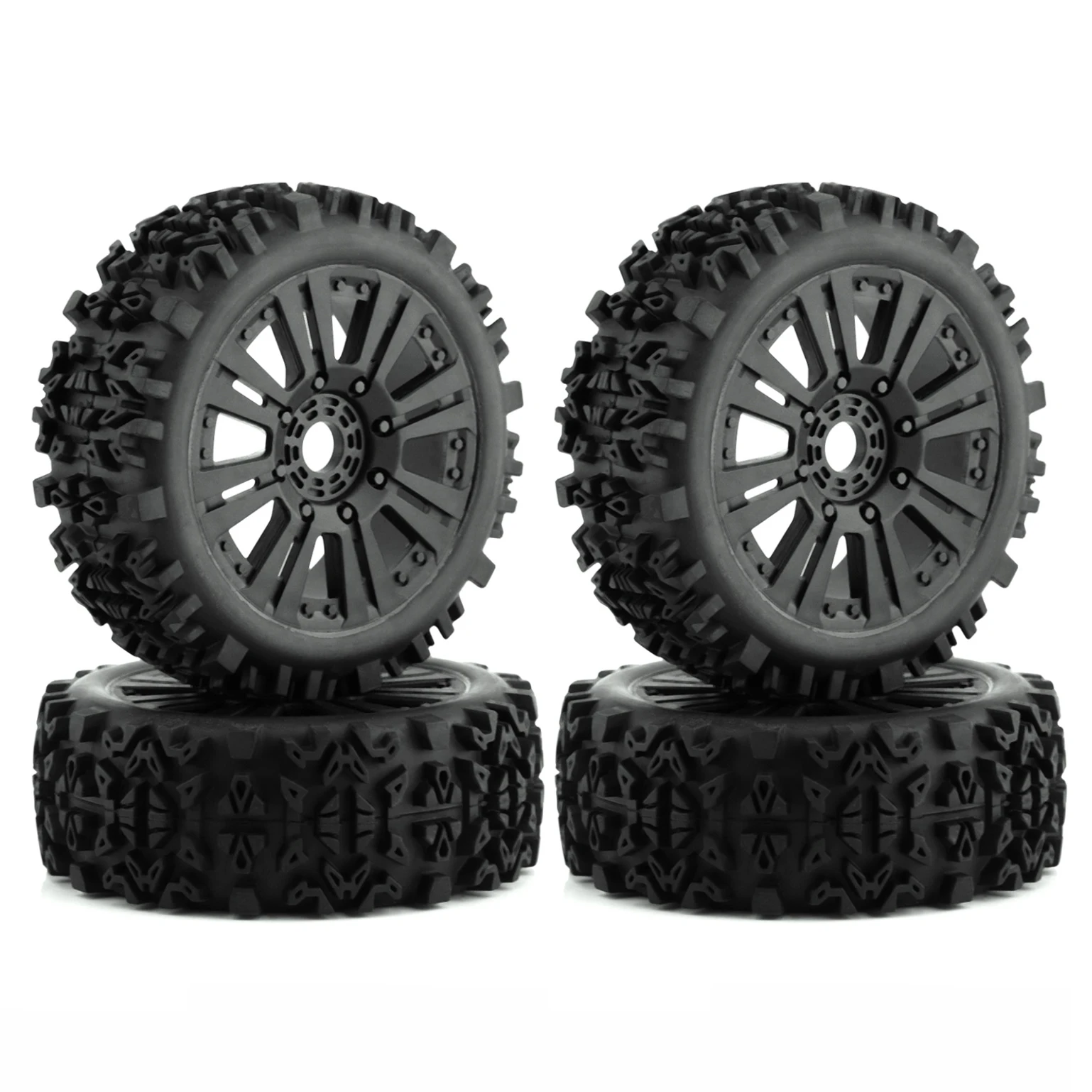 4 Pz 120Mm 1/8 Rc Fuoristrada Buggy Ruote Pneumatico 17Mm Esagonale Per Arrma Typhon Talion Traxxas Redcat Team Losi Kyosho Hpi Hsp Vrx Rc Car
