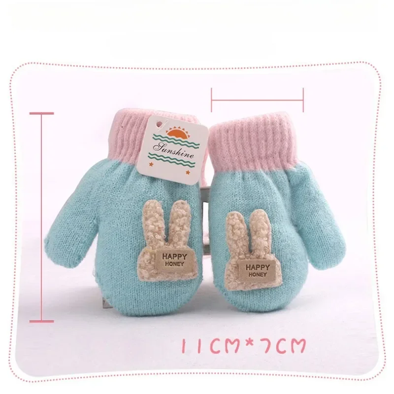 1-4 Years baby Winter Hand Gloves Knitted Mittens winter gloves baby mittens for Kids Boys Girls