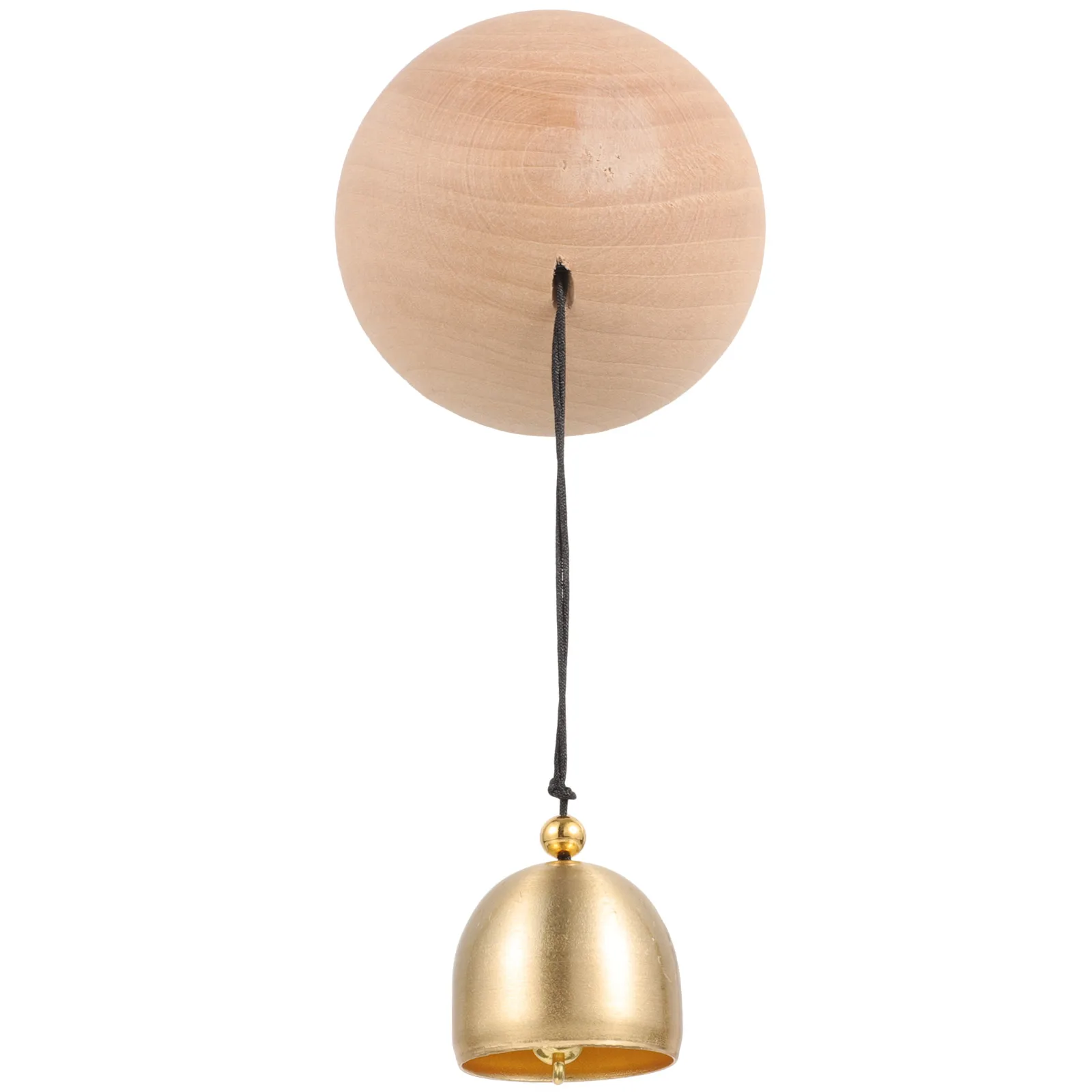 

Shopkeepers Bell Wooden Hanging Bell Wall Mounted Metal Ring Business Entry Office Store Door Alert Chime Decoration