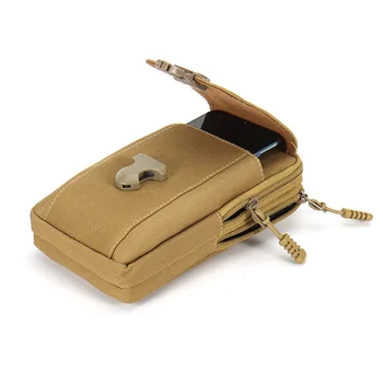 حقيبة خصر عمودية، حقيبة حزام رجل حقائب الهاتف المحمول للرجال حافظة الهاتف حزمة مولي، حقيبة تخزين حزام تكتيكية صغيرة 5