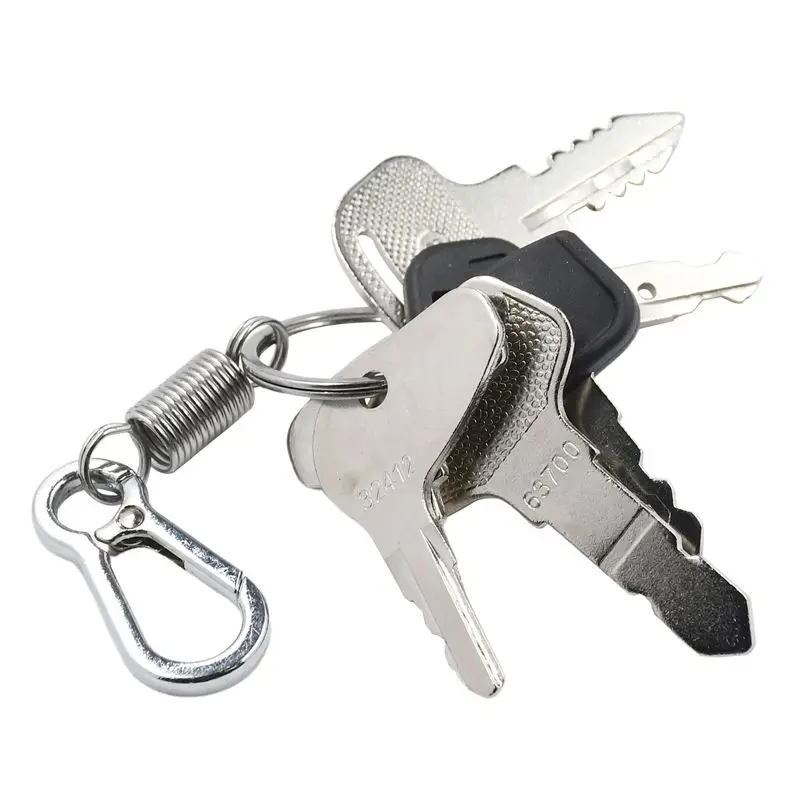6 Pcs Keys Ignition Key Set 55240 6C040-55432 68920 Compatible with Kubota Tractors B1700 B1700D Generator GL3500 GL4500