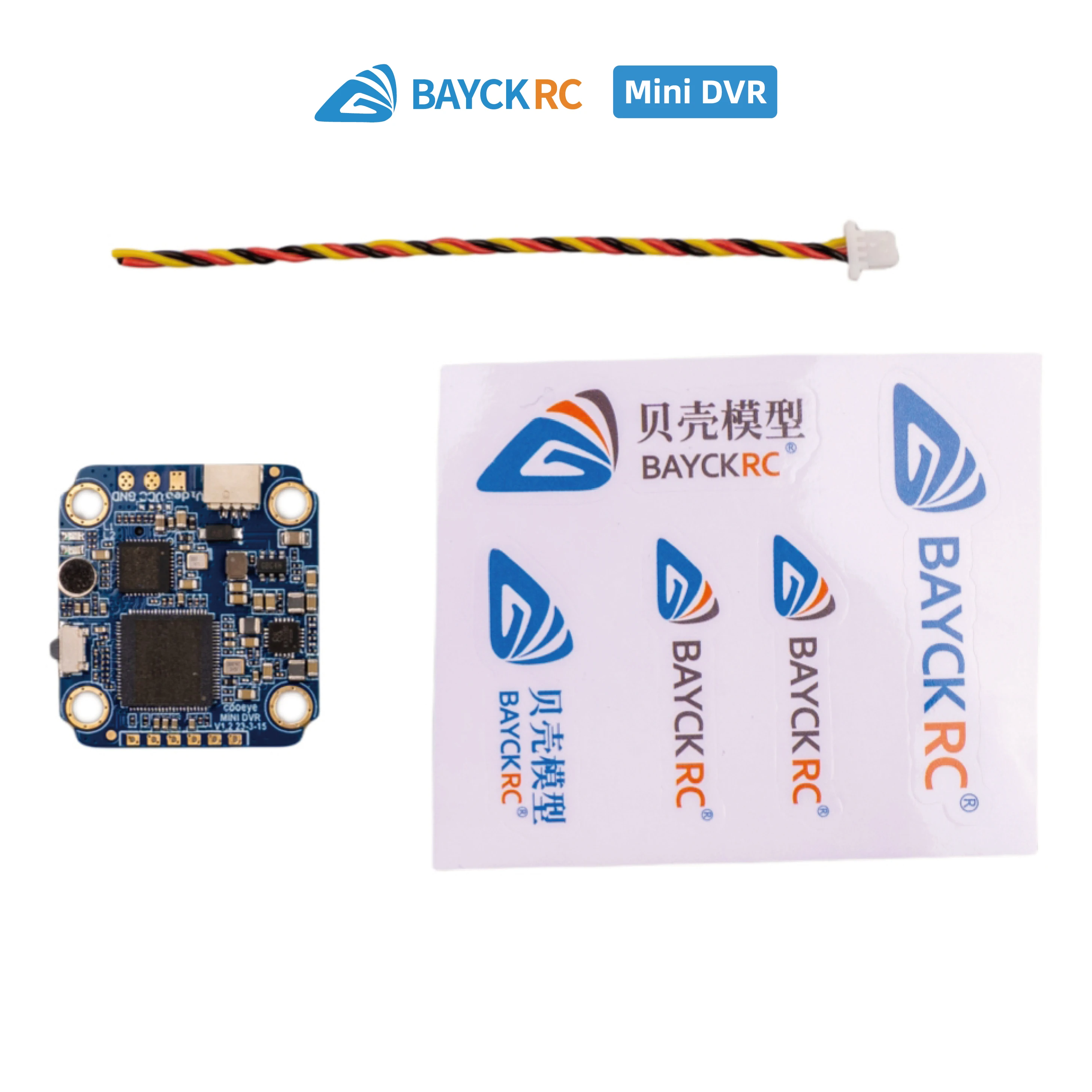 COOAI COOEYE BAYCK MINI DVR 5V-30V Unterstützung 512G MAX Micro SD PAL/NTSC/AHD720P (25/30/60fps) Kamera Video Modul Für Drone FPV RC