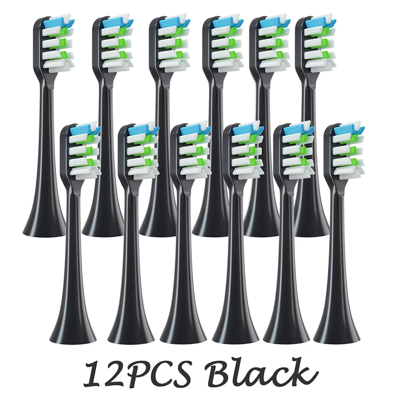 Lot De 3 Têtes De Brosse à Dents Universelles Pour Soocas X3 - Oral-B - Noir - Neuf