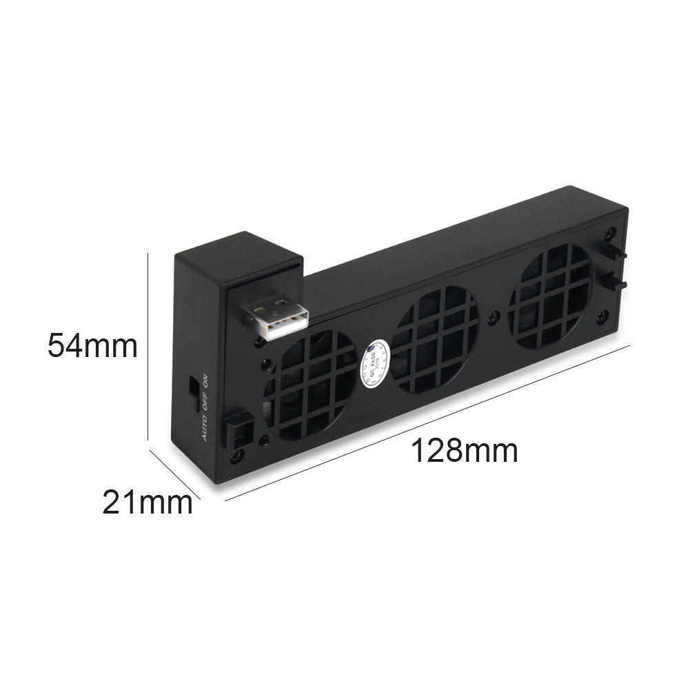Temperature Control USB Cooling Fan Replacement for Xbox One X Game Console System External 3 Fans Smart Cooler
