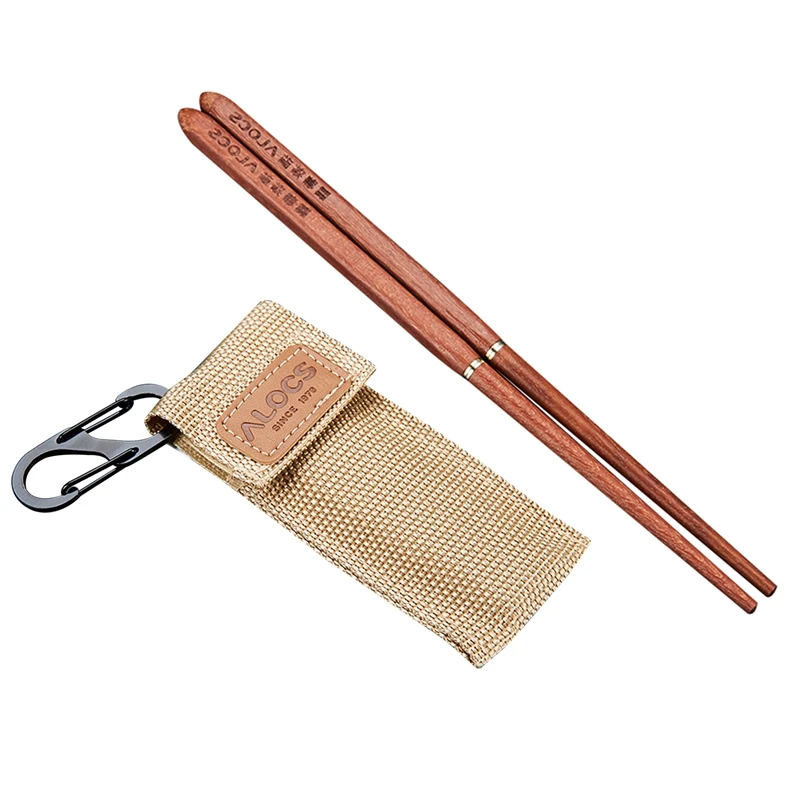 

Alocs 1 Pair Chopsticks Lightweight Wood Folding Chopsticks For Camping Picnic Foldable Retractable Chopsticks Tableware