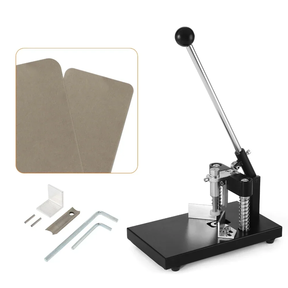 Taglierina manuale per angoli di carta R6mm R10mm A3 Macchina per filetti per taglio metalli in acciaio Taglierina per punzonatura industriale per ufficio