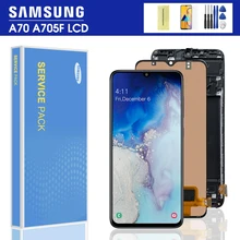 Ensemble écran tactile LCD, 100% pouces, pour Samsung Galaxy A70 A705 A705F 6.7, SM-A705MN testé=