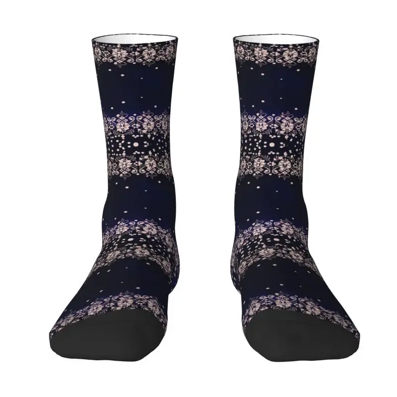 

Cute Men's Sexy Glitter Rhinestone Dress Socks Unisex Comfortable Warm 3D Printing Masquerade Diamond Crew Socks