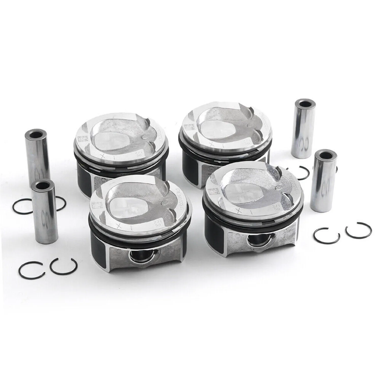 M271 Pistons Rings Set For Mercedes-Benz W204 W212 C200 C250 E250 CGI 1.8T 2710305017 2710300324 2710306217 Engine Car Parts 1