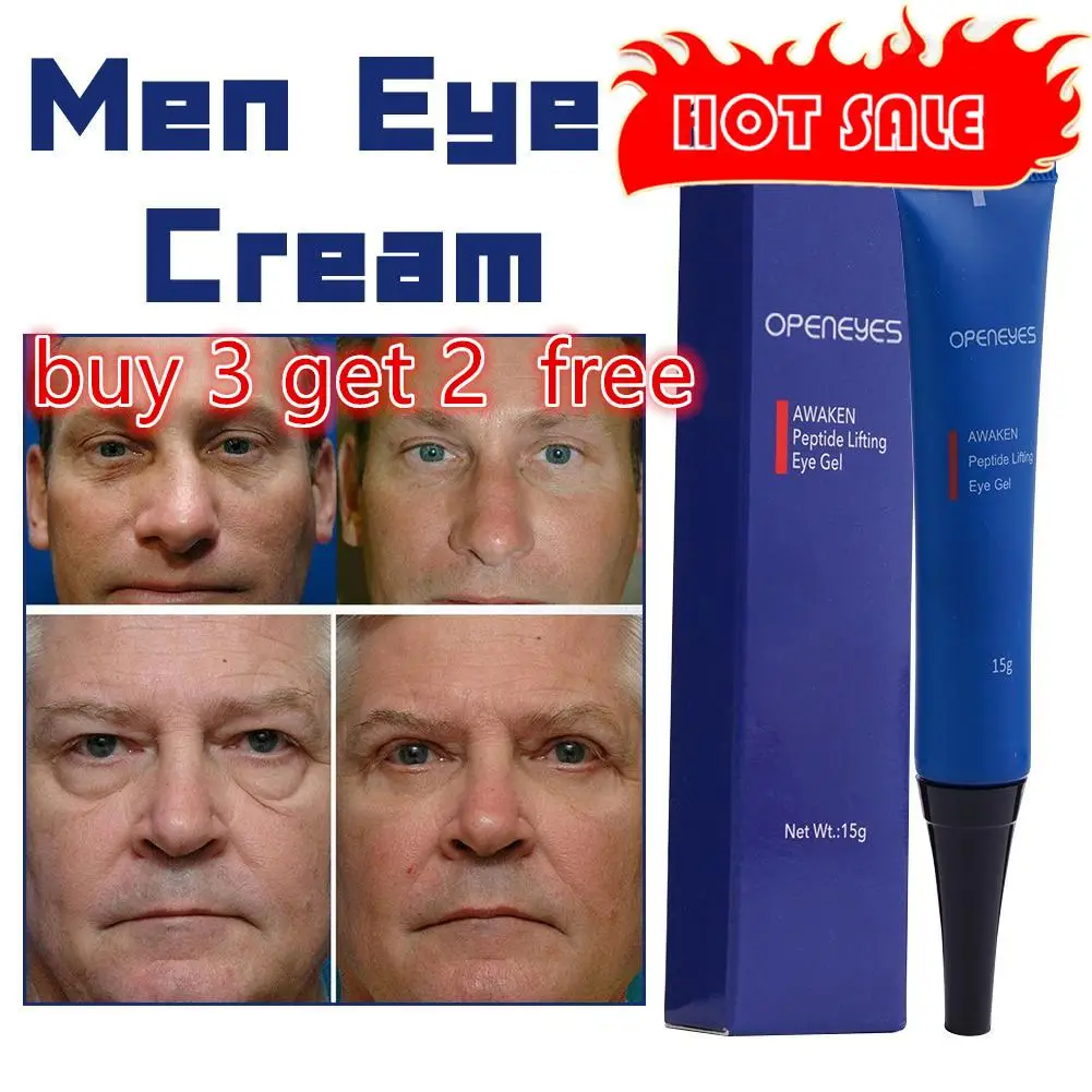 

5pcs Openeyes Awaken Peptide Lifting Eye Gel Men Eye Cream Moisturizing Under Eye Cream For Dark Circles Puffiness Fine Lines