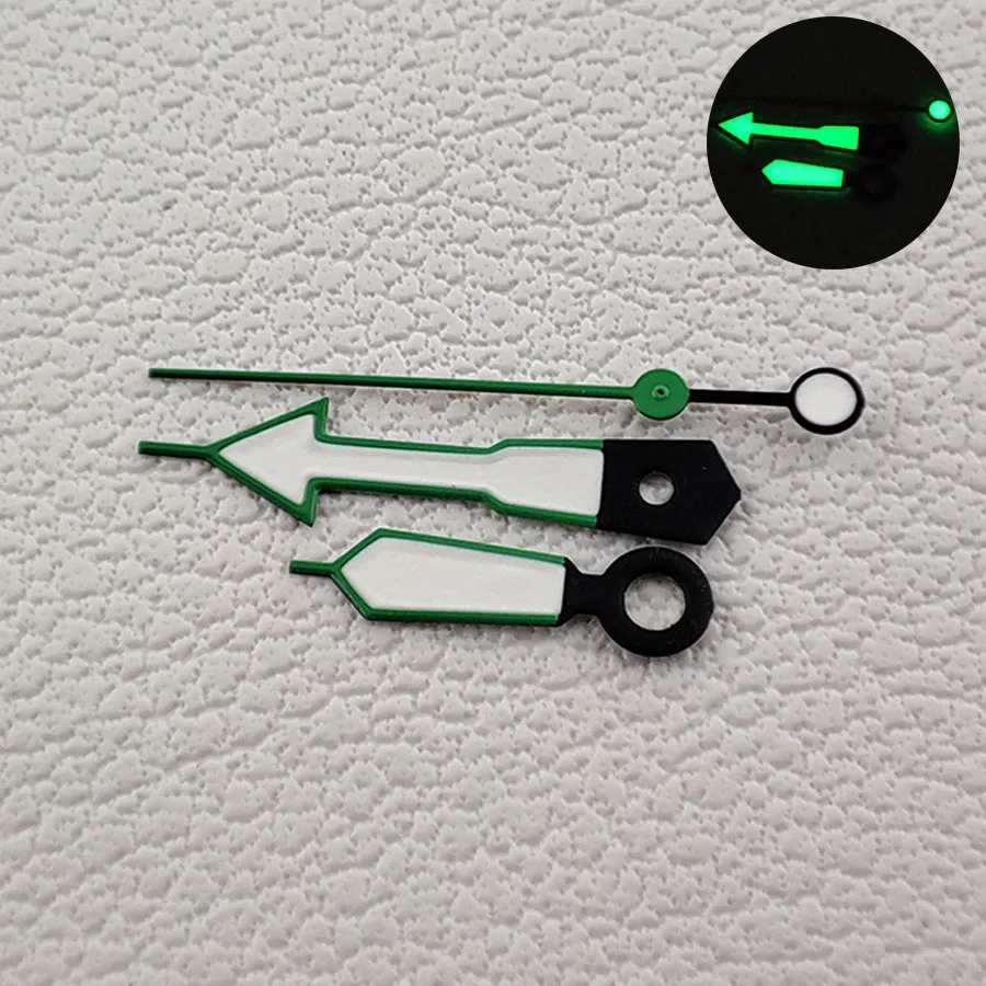 NH35 Hands Red Green Yellow Blue Orange Hands Green Luminous Three Hand Watch Accessory For NH35 nh36 4R Movement