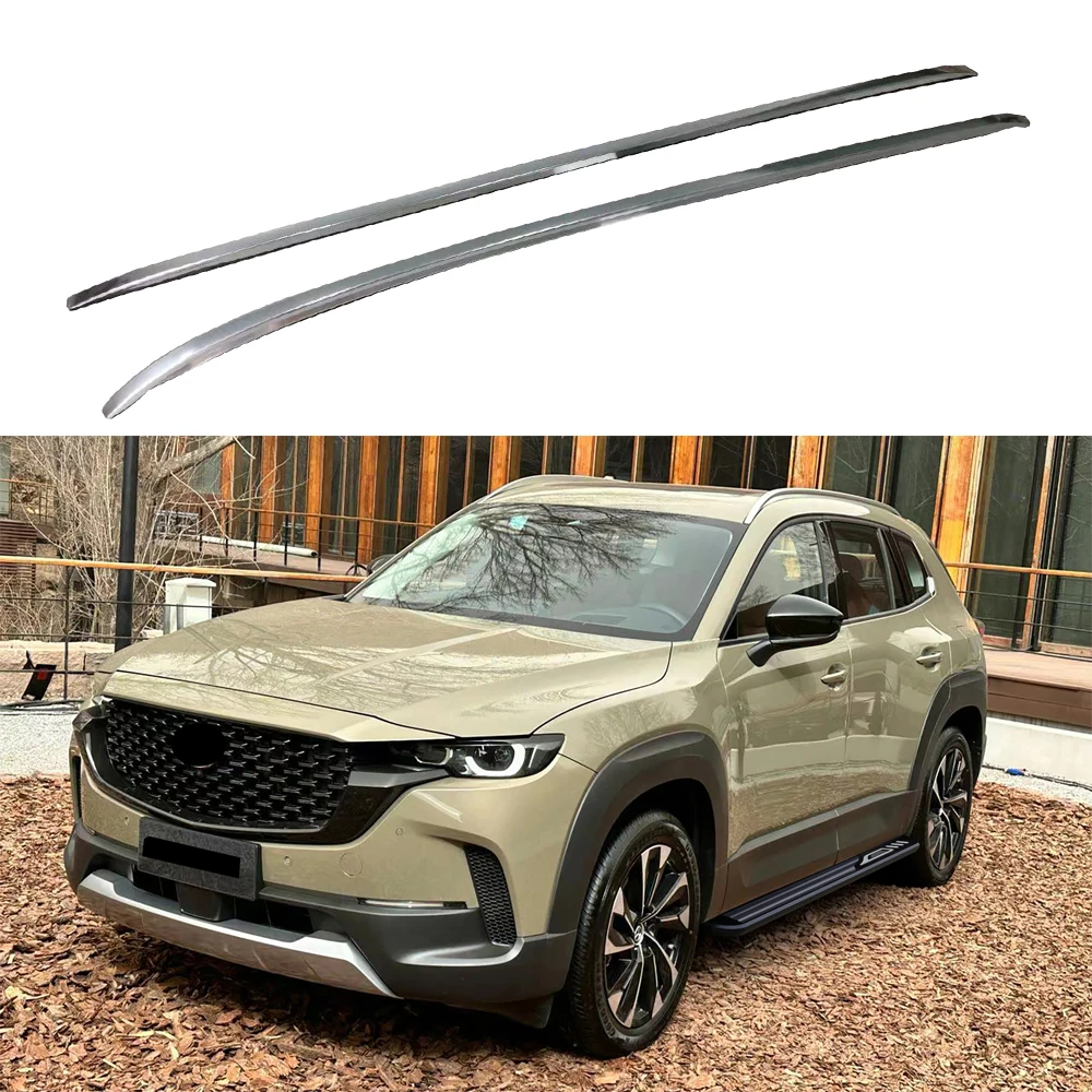 

Багажник на крышу, 2 шт., подходит для Mazda CX-50 2022-2024, алюминиевые багажники, все черные багажники, направляющая на крышу