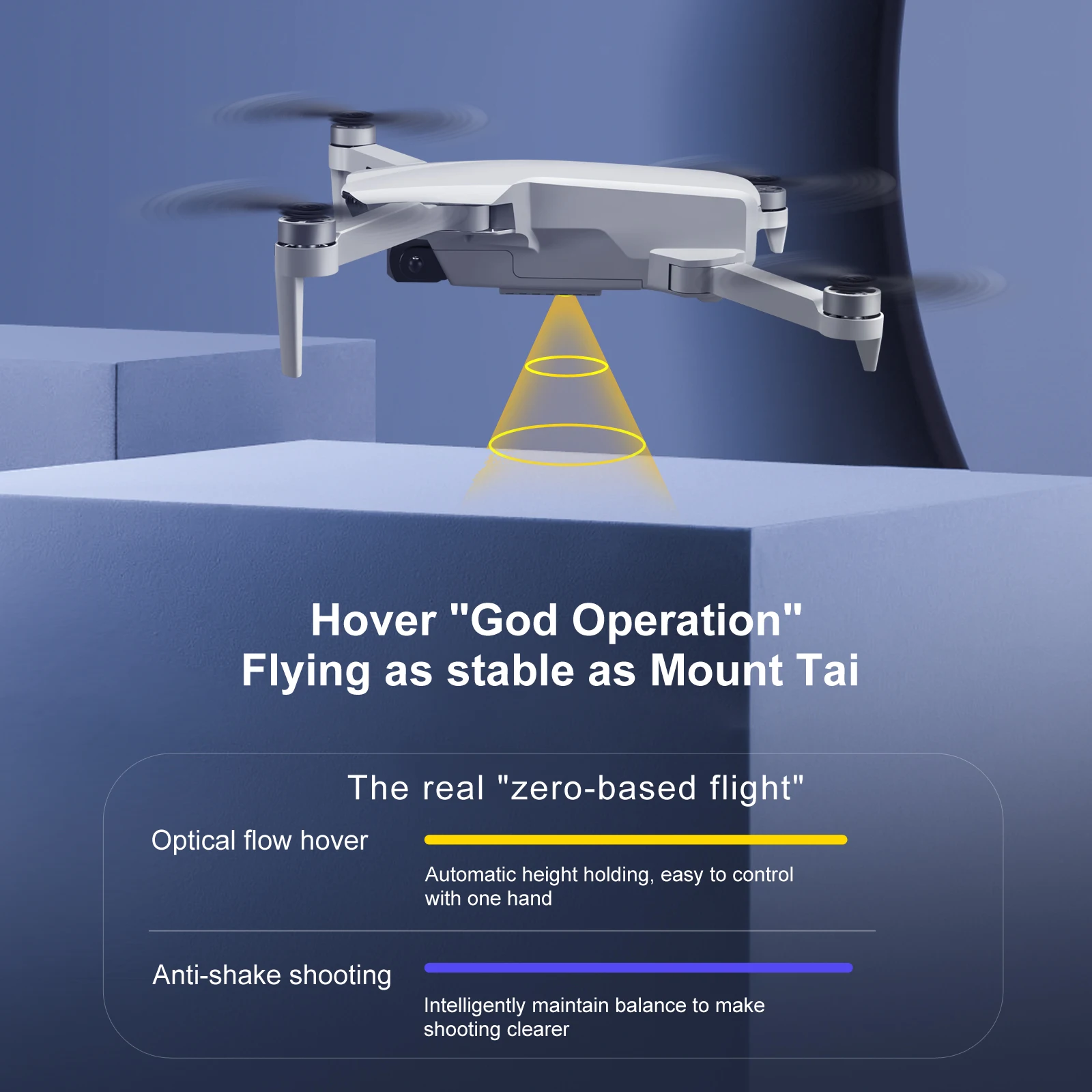 JINHENG S106 GPS Drone, Optical flow hover "god-operation" flying as stable as Mount Tai 