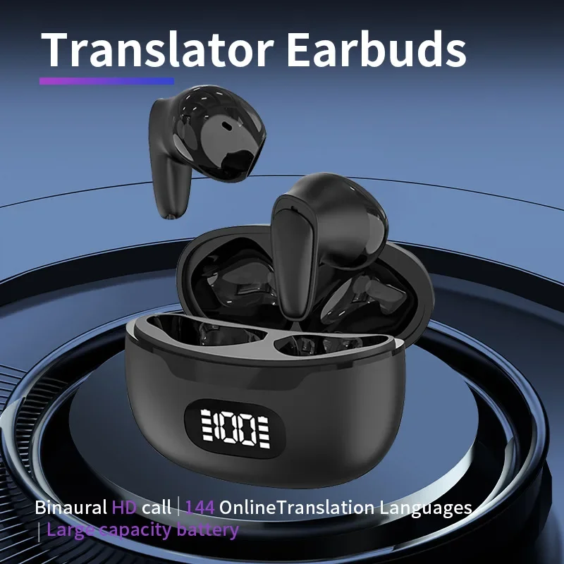 

B28 Multilingual Bluetooth Translation Wireless Bluetooth Single and Bilateral Stereo Headphones Translation Study Abroad