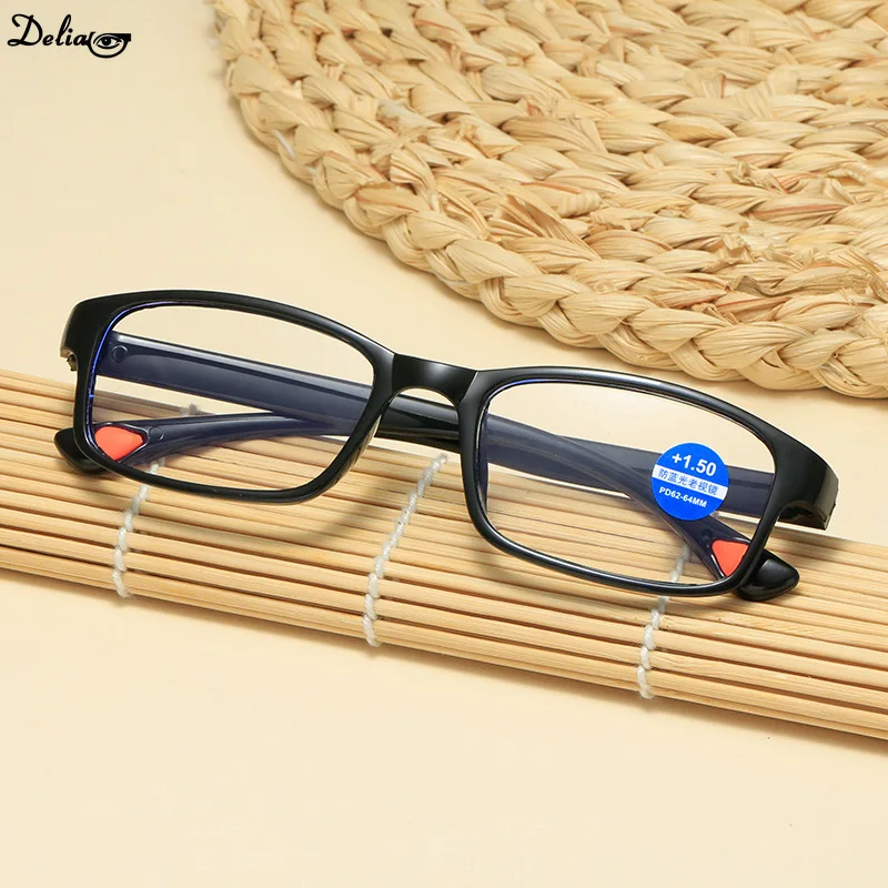 Reading Glasses Men's Women's Anti-Blue Light TR90 Sports Frame Anti-radiation