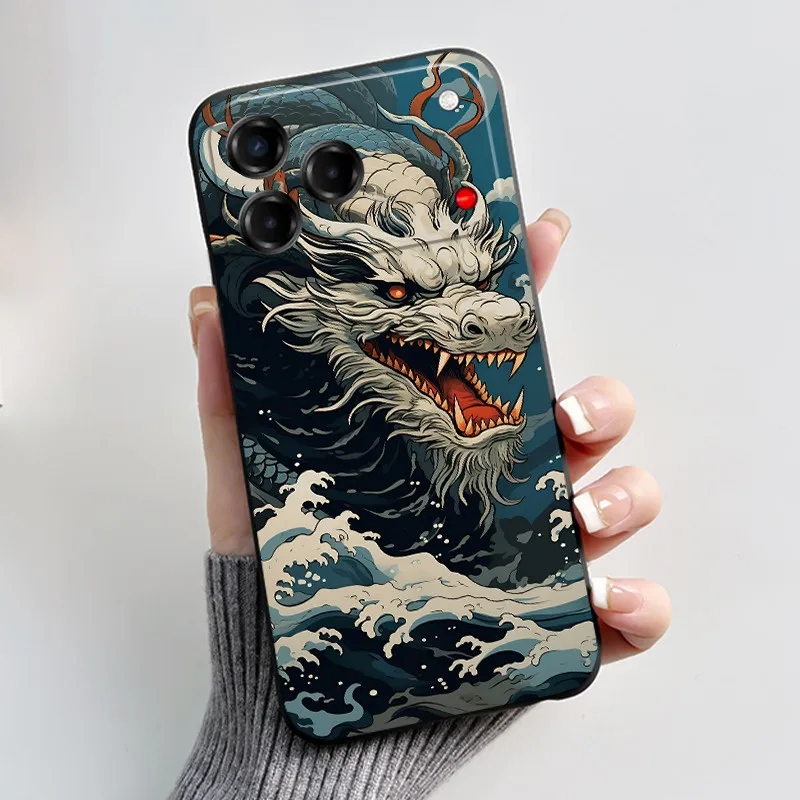 Enhanced Cute Black Bumper Silicone Phone Case with Shockproof Cartoon Panda Design