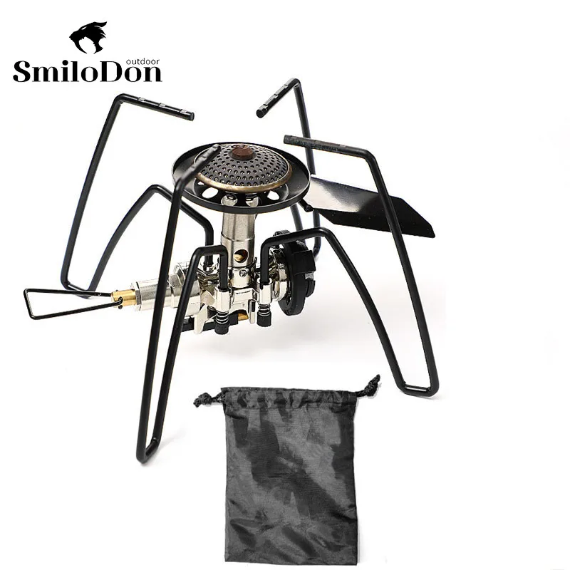 

SmiloDon Spider Stove Camping Gas Burner Stove ST 310 Accesories Igniter Outdoor Tourist Hiking Picnic Portable Travel Supplies