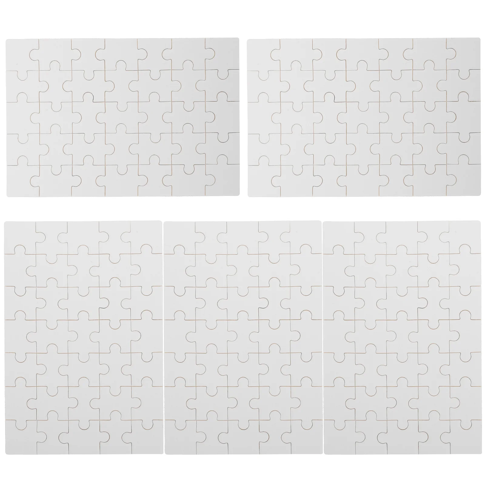 

DIY Blank Puzzle Sublimation Transfer Puzzle Craft Blank Jigsaw Puzzle Pieces for Heat Press Thermal Transfer Puzzle Craft