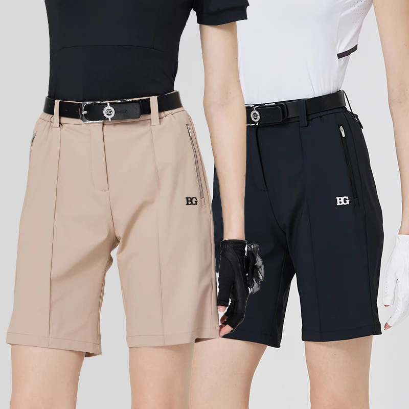 BG New Golf Shorts Women's Summer Elastic Quick-drying Five-point Pants Outdoor Casual Sports Pants Female Golf Wear