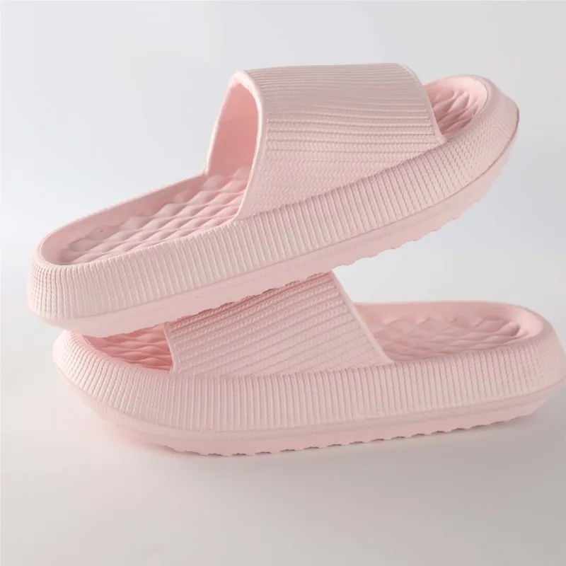 Crestar Women Summer Slippers Indoor Thick Sole Non-slip Bathroom Slides Comfort Soft Sole EVA Sandals Lady Beach Platform Shoes 2