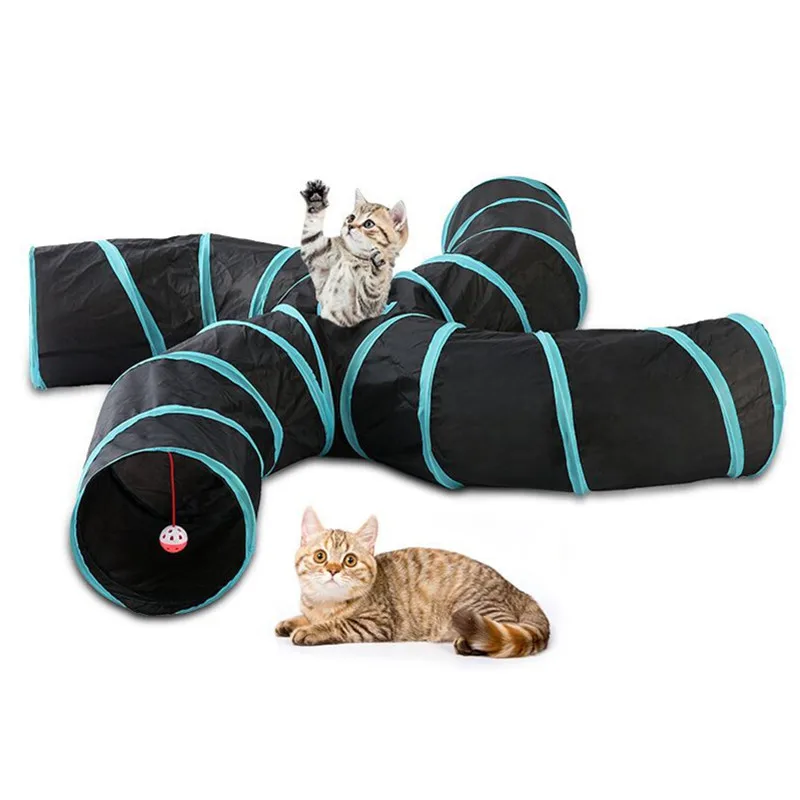 Pet Tunnel Tube Cats | Cat Toy Tube Tunnel | Cat Tunnel Kitty | Cat Toy 5  Tunnel - Cat - Aliexpress