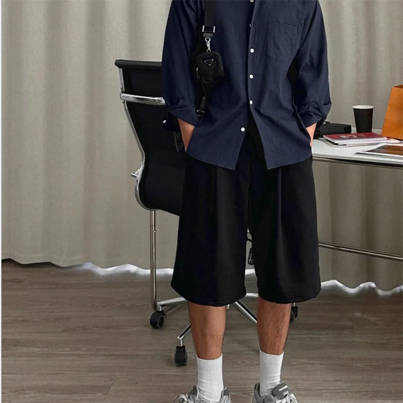Men's summer Gym Fitness Loose Shorts Casual Street Hip Hop Workout Bodybuilding Breathable Short Pants Boardshorts Sweatpants 4