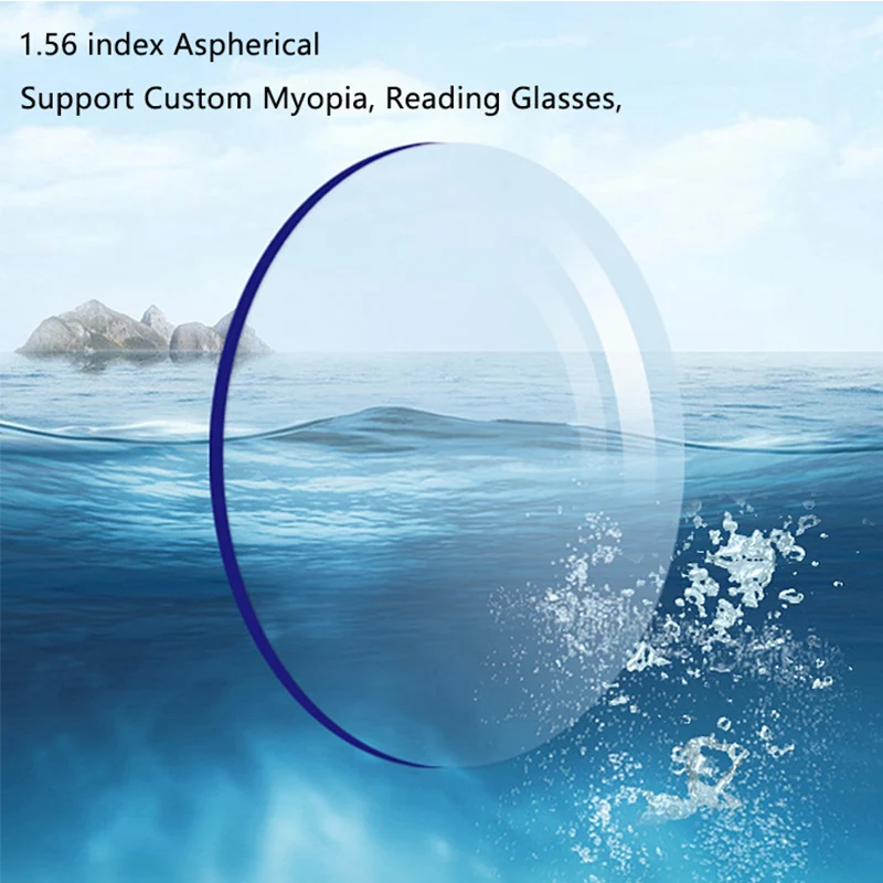1.56 index Aspherical Eyeglasses Clear Lenses Myopia Nerd Reading Prescription Glasses Women Men Eyewear Accessories UV400