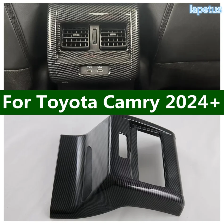 

Armrest Box Rear Air Conditioning Vent AC Outlet Decor Frame Cover Trim Fit For Toyota Camry 2024 2025 Car Accessories