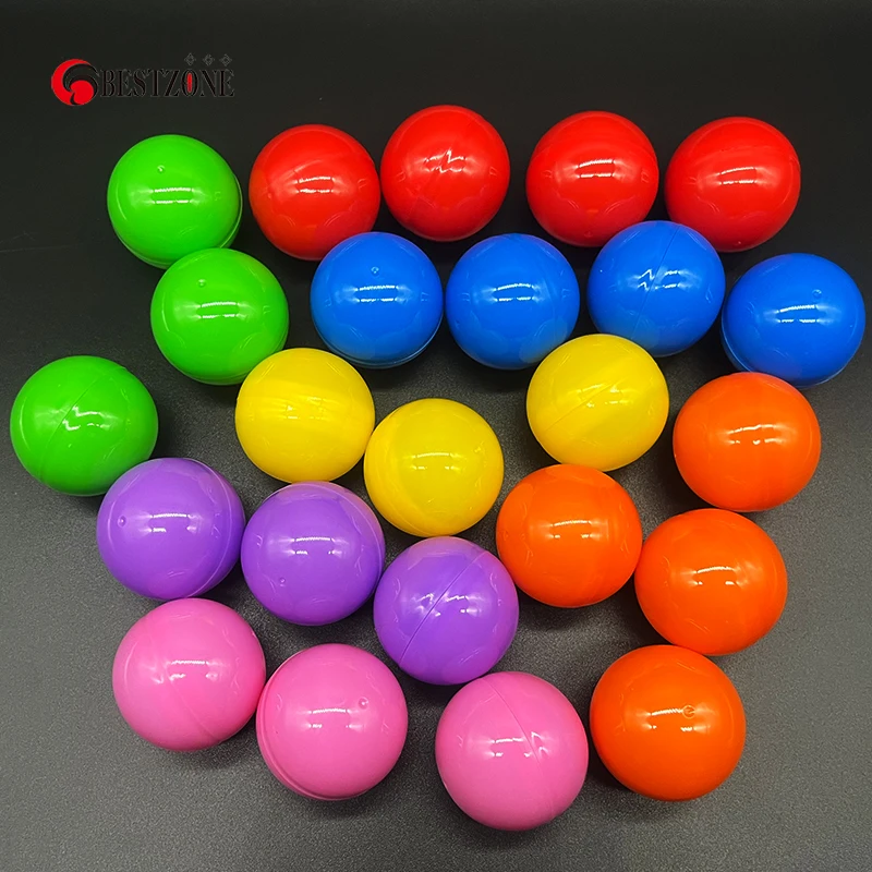 

100Pcs/Lot 50MM About 2 Inch Round Plastic PP Toy Capsules Empty Surprise Ball Can Open Children Kid For Vending Machine