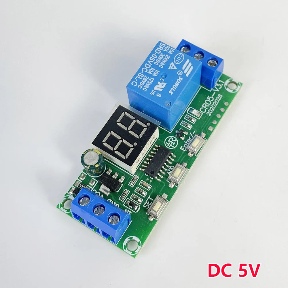 Multifunction Digital LED Display Programmable Delay Timer Relay Module