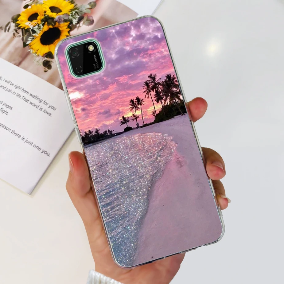 Stylish Painted Clear Silicone Phone Case - Soft Protective Cover
