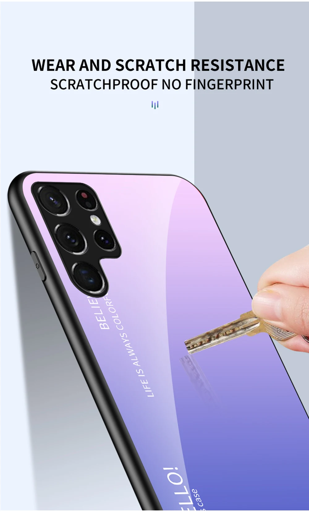 Custodia in vetro rigido DECLAREYAO S21 FE per Samsung Galaxy S22 S21 S20 Ultra S10 S9 S8 Plus Custodia sottile per Samsung _voghion.com