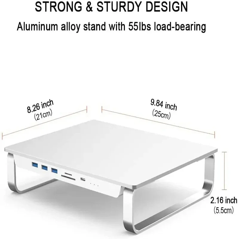 Docking Station para Imac em Usb c Suporte Dual Hdd M.2 Nvme Ngff 2.5 Sata Hdd para Mac Mini Hub Suporte do Suporte do Monitor - Imagem 6