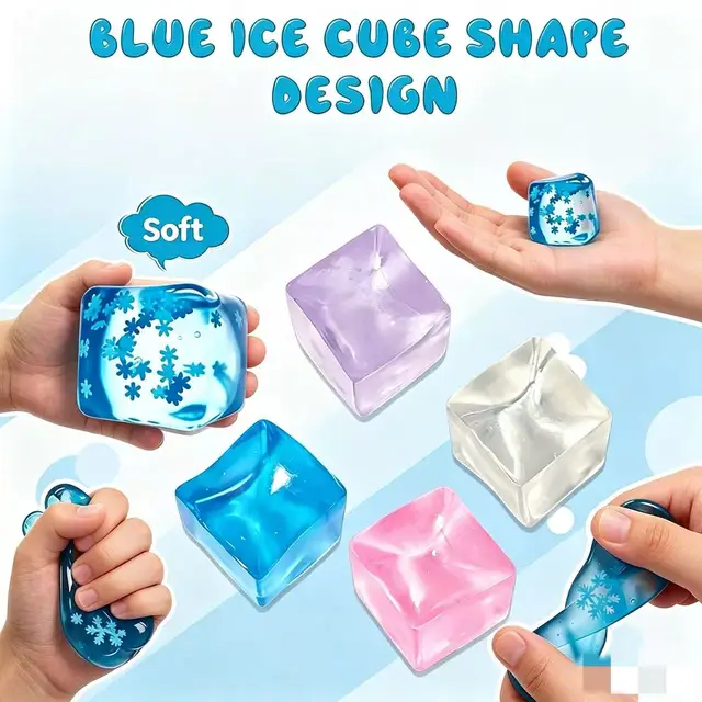 Jouets anti-stress en forme de flocons de neige, boule à récupération lente, jouet de décompression pour adultes, cadeaux d'anniversaire 1