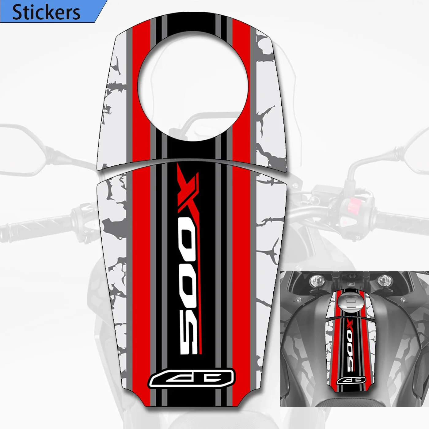 

Motorcycle Stickers Fairing Fender Fuel Oil Kit Knee For Honda CB400X CB 400X Protector Tank Pad Trunk Luggage