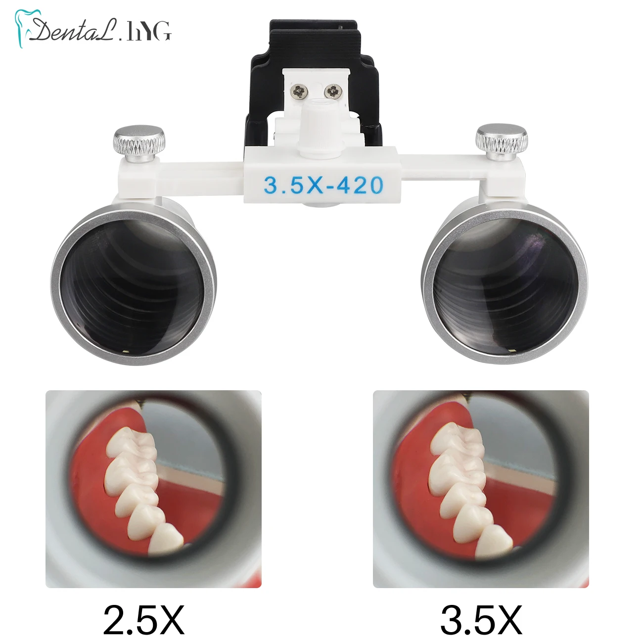 Lente Di Ingrandimento Binoculare Dentale 3.5x - 420mm, Per Laboratorio E Odontoiatria - Foto 6